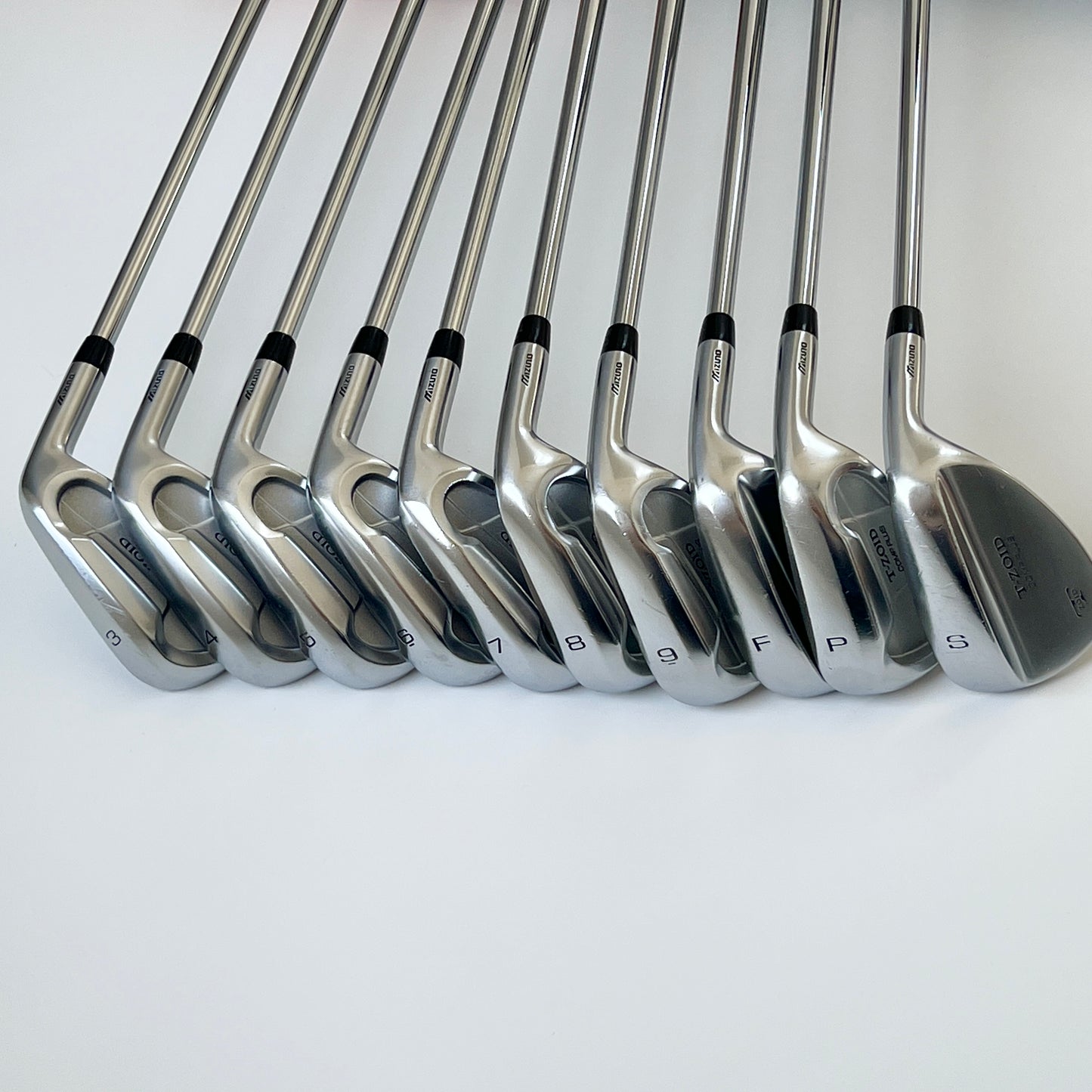 中古 MIZUNO T-ZOID COMP PLUS 鐵桿套組 10 支（#3-9, S, P, F）