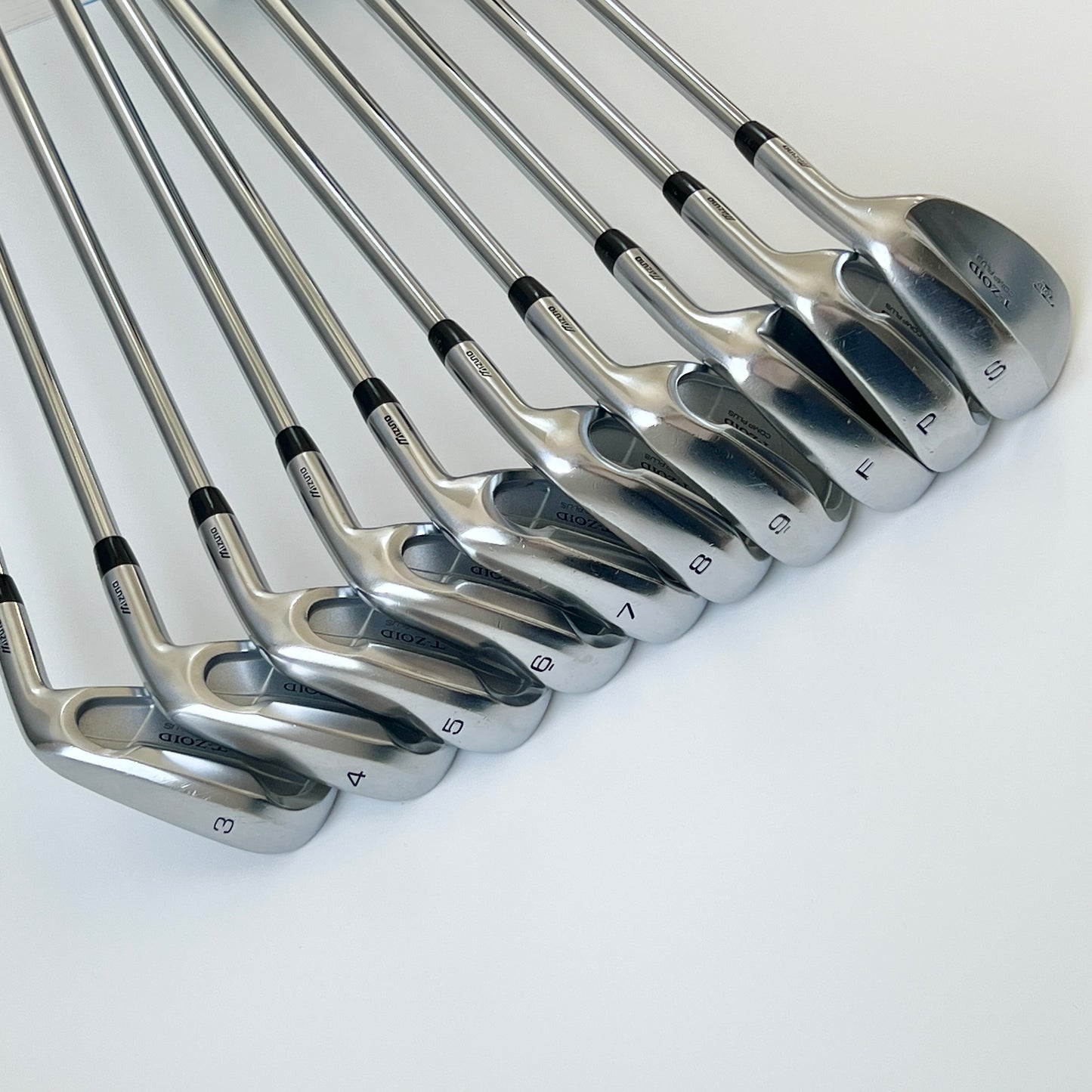 中古 MIZUNO T-ZOID COMP PLUS 鐵桿套組 10 支（#3-9, S, P, F）